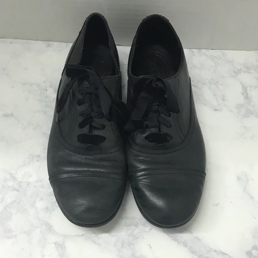Born Black Leather Oxford Shoes Size 8 M